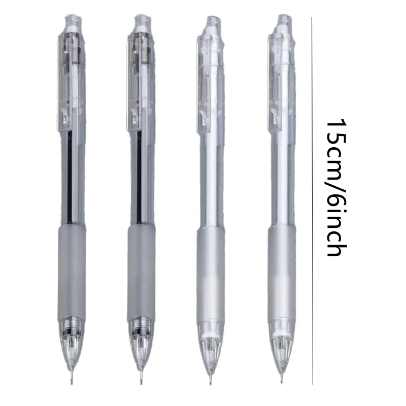 0.5/0.7mm Activity Pencil Elementary School Supplies Automatic Pencil Simple and Transparent Pen Holder 6