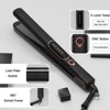 Hair Straightener Curler Tourmaline Ceramic Plate 1 Inch 230°C Professional Hair Flat Iron Salon Styling Tools Dual Voltage 5