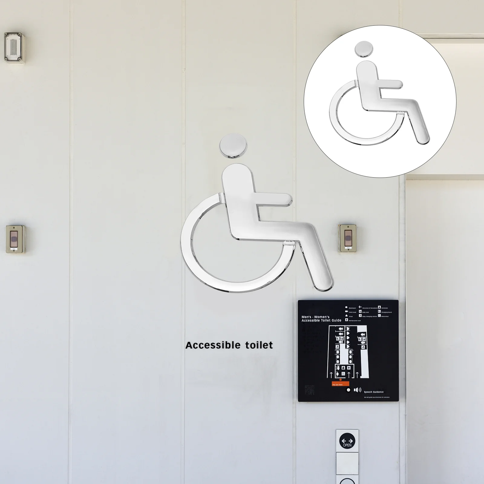 

Disabled Wheelchair Toilet Door Sign Wheelchair Disabled Elevator Sign
