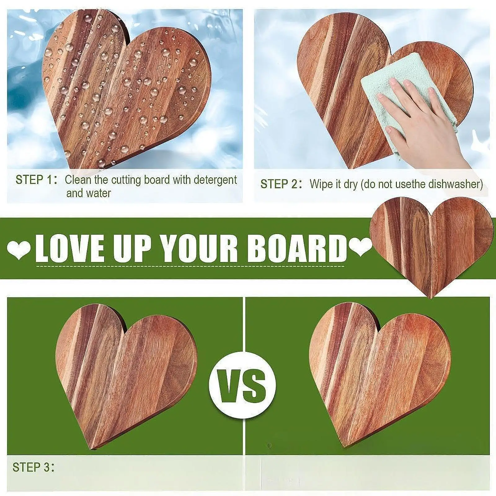Wooden Heart Shaped Cutting Board 35.5x29.5cm for Valentine’S Dinner Smooth Surface Multipurpose Portable Serving Platter Wooden Heart Shaped Cutting Board 35.5x29.5cm for Valentine’S Dinner Smooth Surface Multipurpose Portable Serving Platter