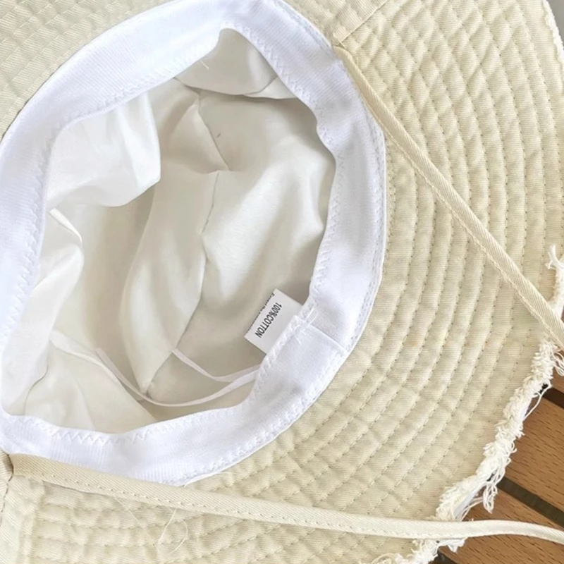 

Hot Girls Leisure Bucket Hat Ladies Outdoor Fisherman Hat for Travel Camping