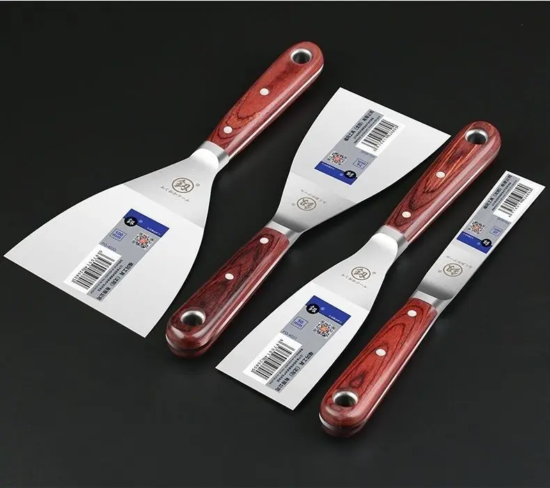 Stainless Steel Putty Scraper Knife Tiling Wall Plastering Trowel Blade Shovel Drywall Hand Construction Tools putty knife scraper drywall spatula wall scraper paint scraper bricklaying trowel square notched trowel