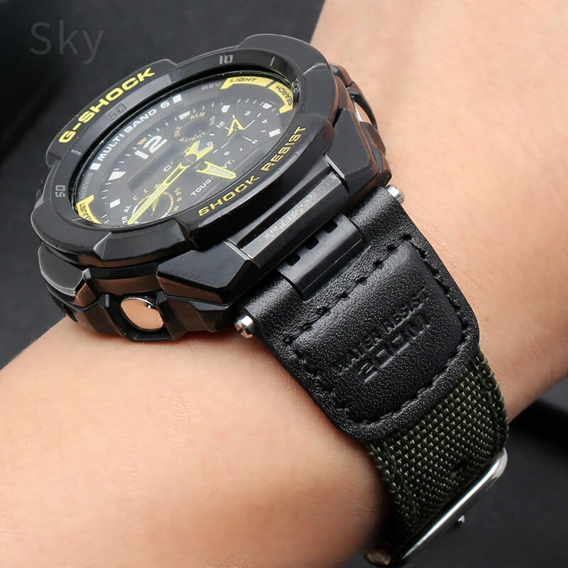 High-Quality Nylon Outdoor Canvas Watch Strap 24x12mm