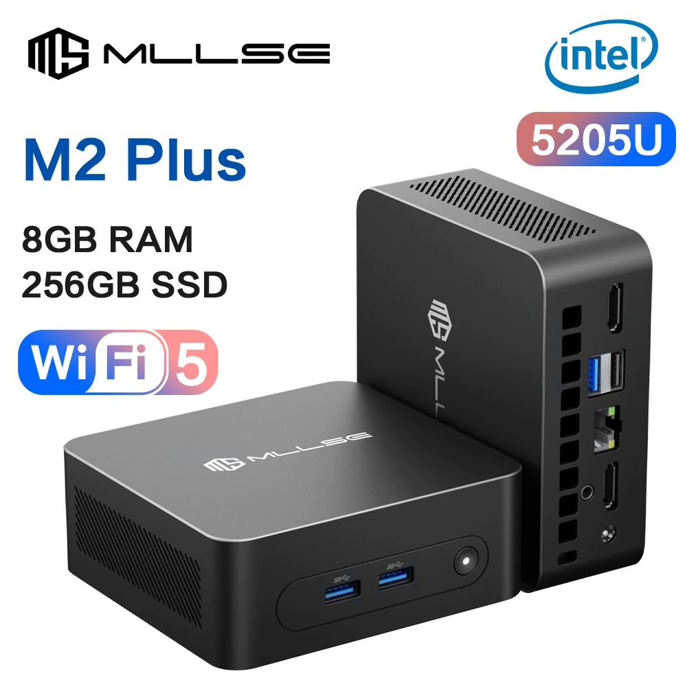 MLLSE M2 Plus Mini PC Intel Celeron 5205U Processor 8GB RAM 256GB ROM WiFi 5 BT4.2 Windows 11 Pro Desktop Computer - AliExpress 7