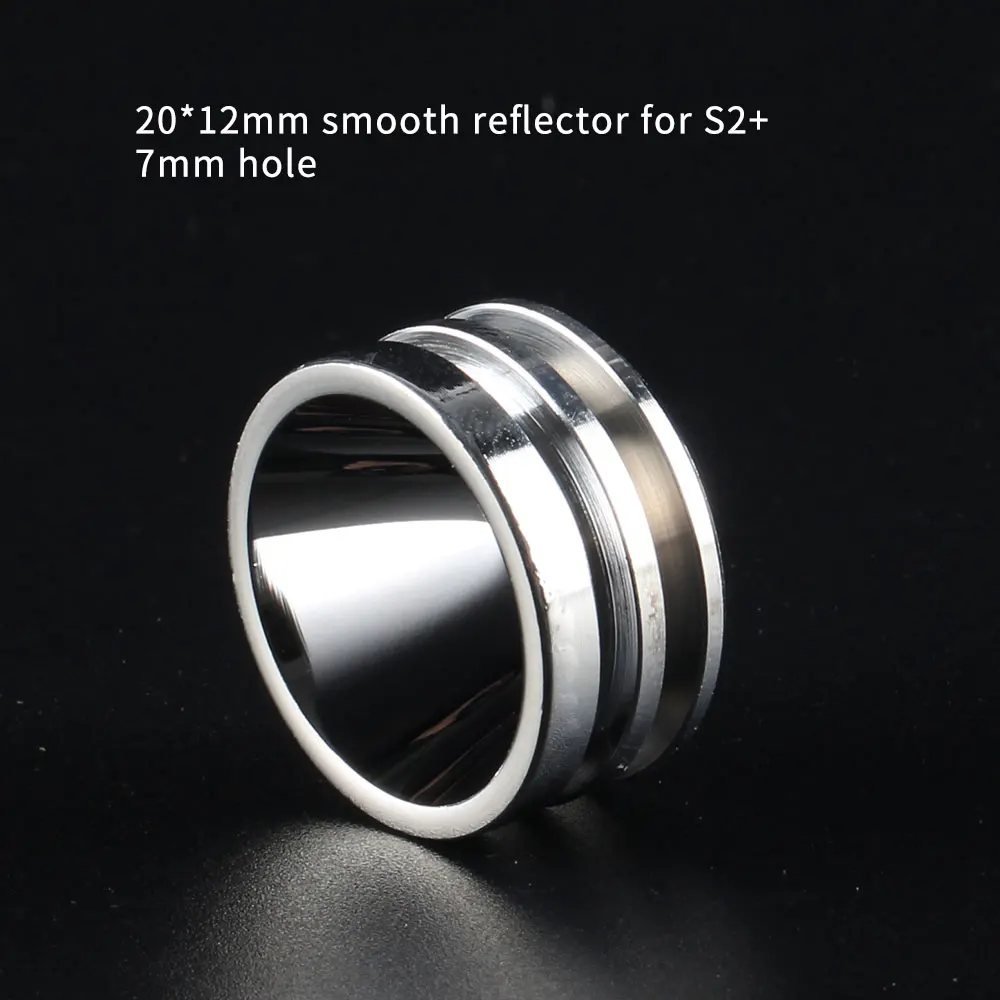 Convoy S2+ S3 T4 Smooth / Orange Peel Reflector Size 20*12mm Led flashlight reflector