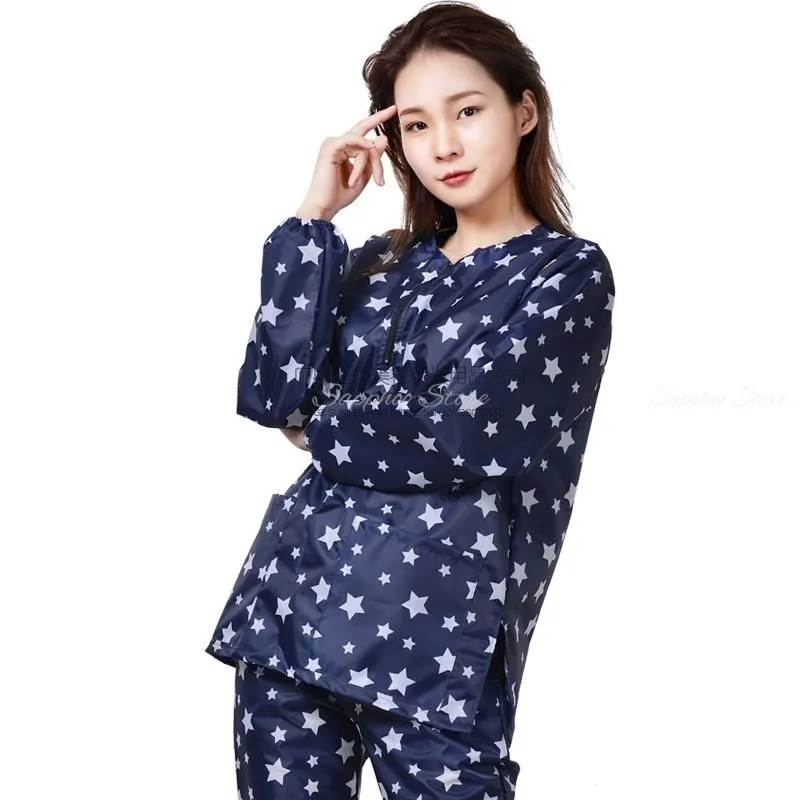 방수 애완 동물 미용사 작업복 별 개를위한 앞치마 고양이 애완 동물 미용 손질 가운 미용 가운 비 스틱 맞춤 로고