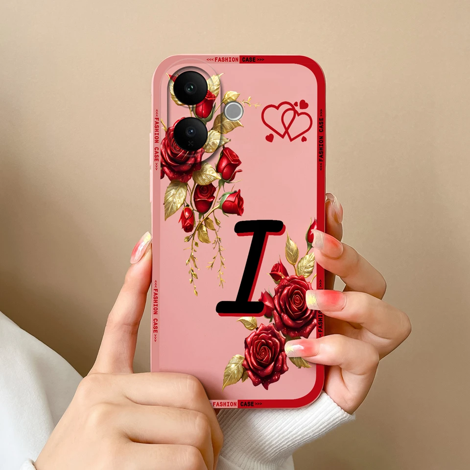 Elegant Flower Letter Design Phone Case - Beautiful Simplicity Collection