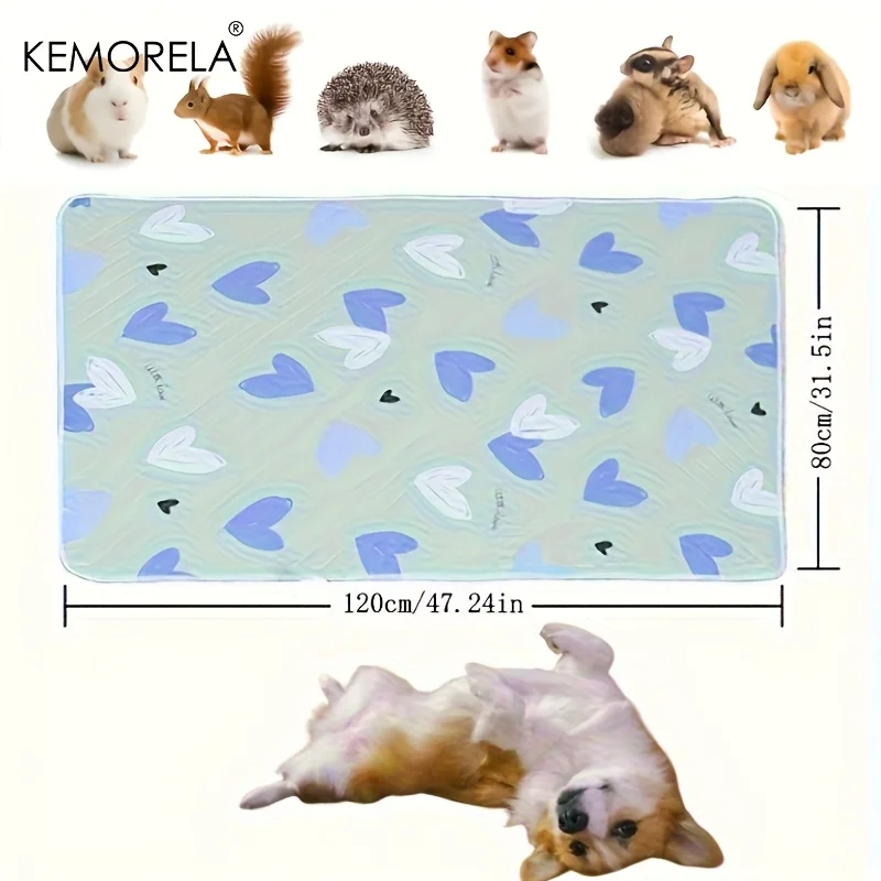 Washable Dog Urine Pads 2PCS Reusable Dog Training Pad Ultra-Absorbent Non-Slip Pet Pee Mat for Dogs Cats and Small Animals
