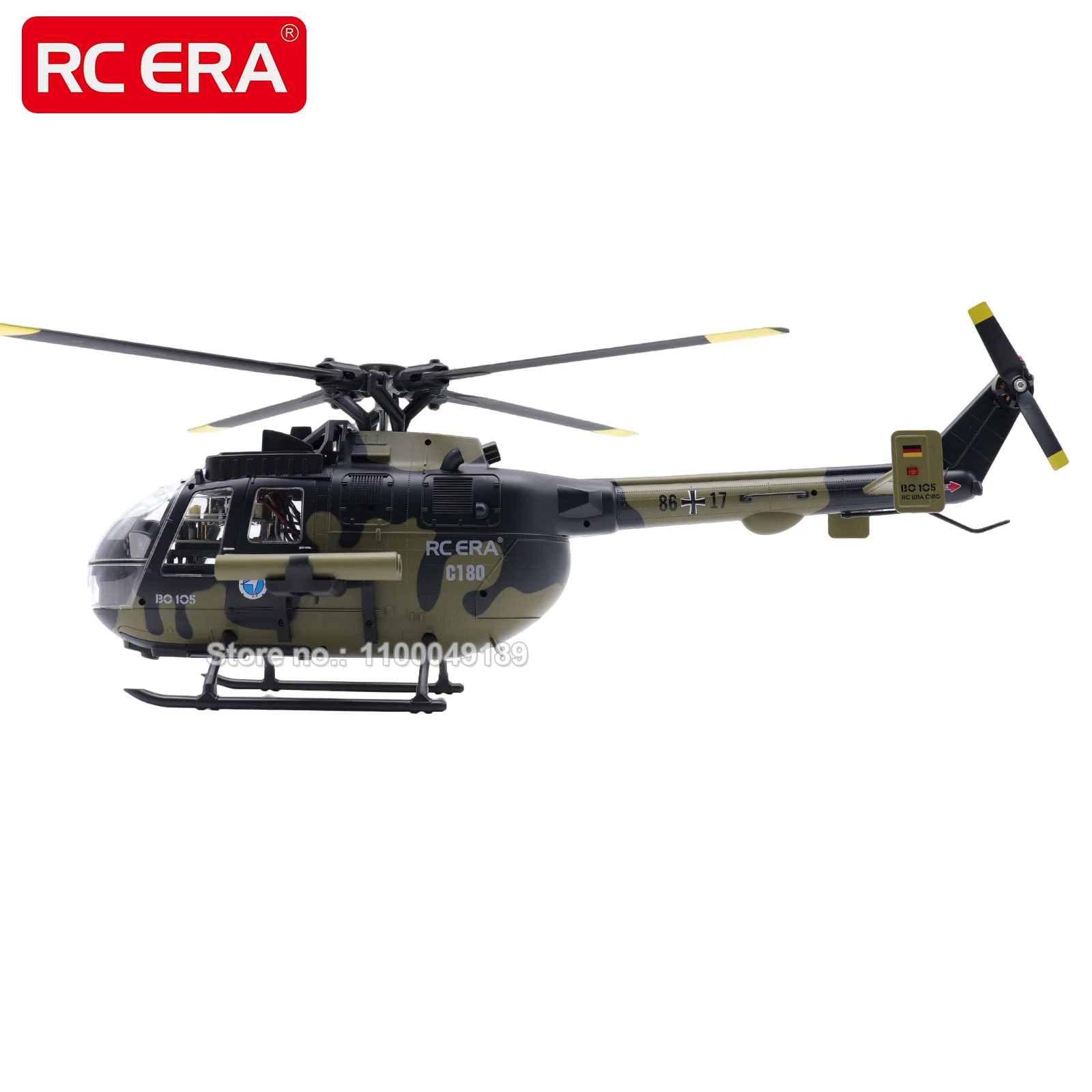 RC ERA C180 BO105 Direct-drive Brushless RC Helicopter with TOF Altitude Hold Optical Flow Remote Control Hobby Toy for Adult - 3