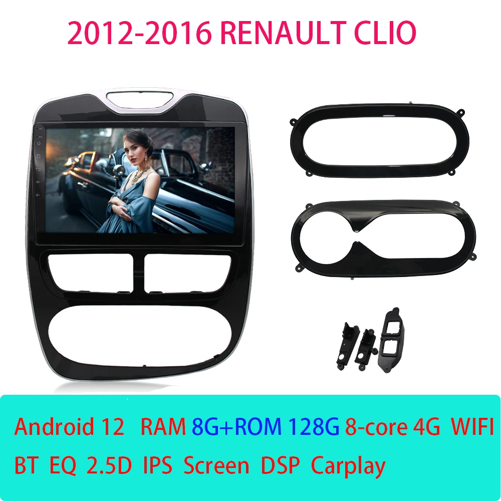 AIVoiceWirelessCarPlayparaRenaultClioAndroid12AutoRadio4G4G