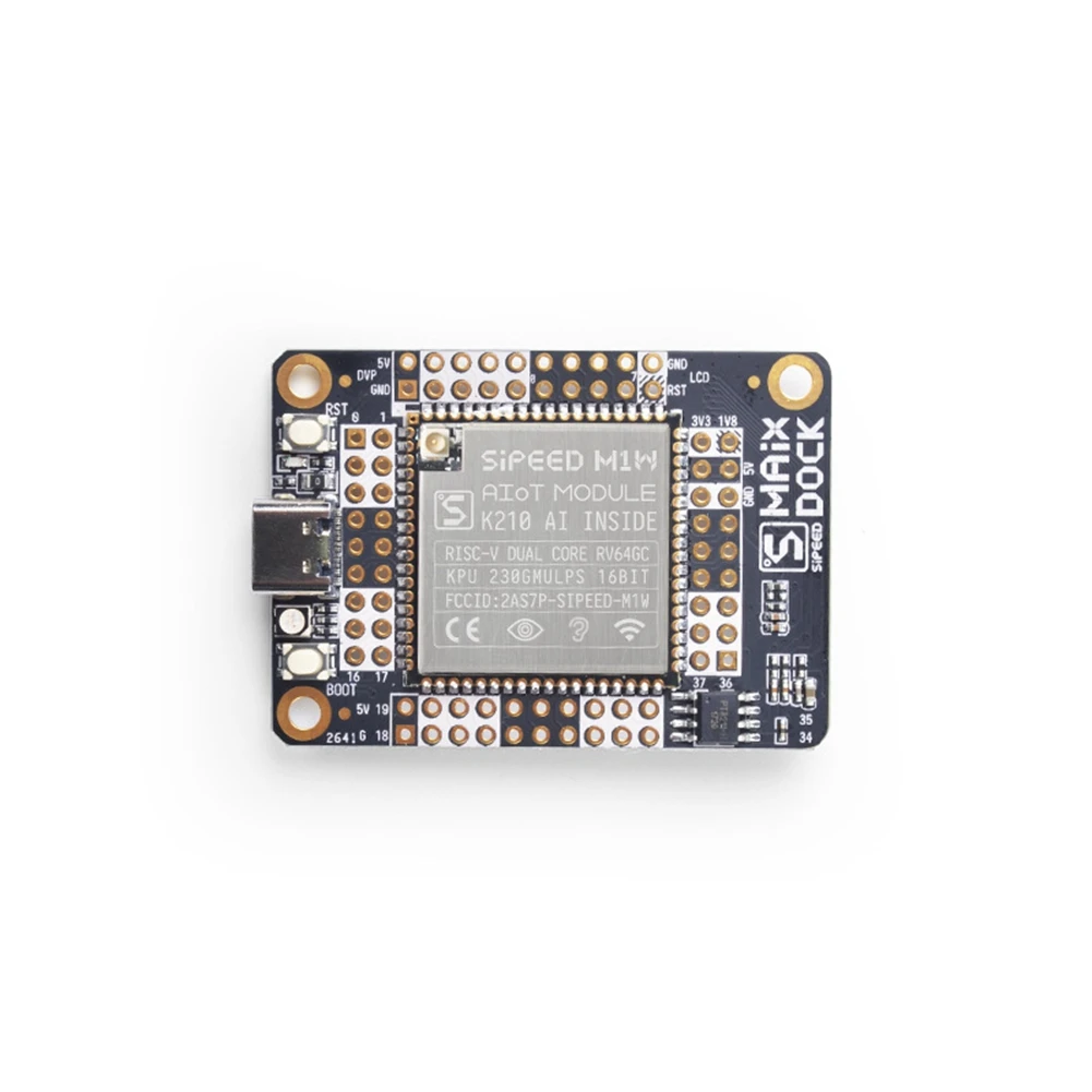 MAIX Dock K210 Ai+Lot Deep Learning Vision Scan and Voice Development Board+2.4 Inch Screen+Gc0328 Camera