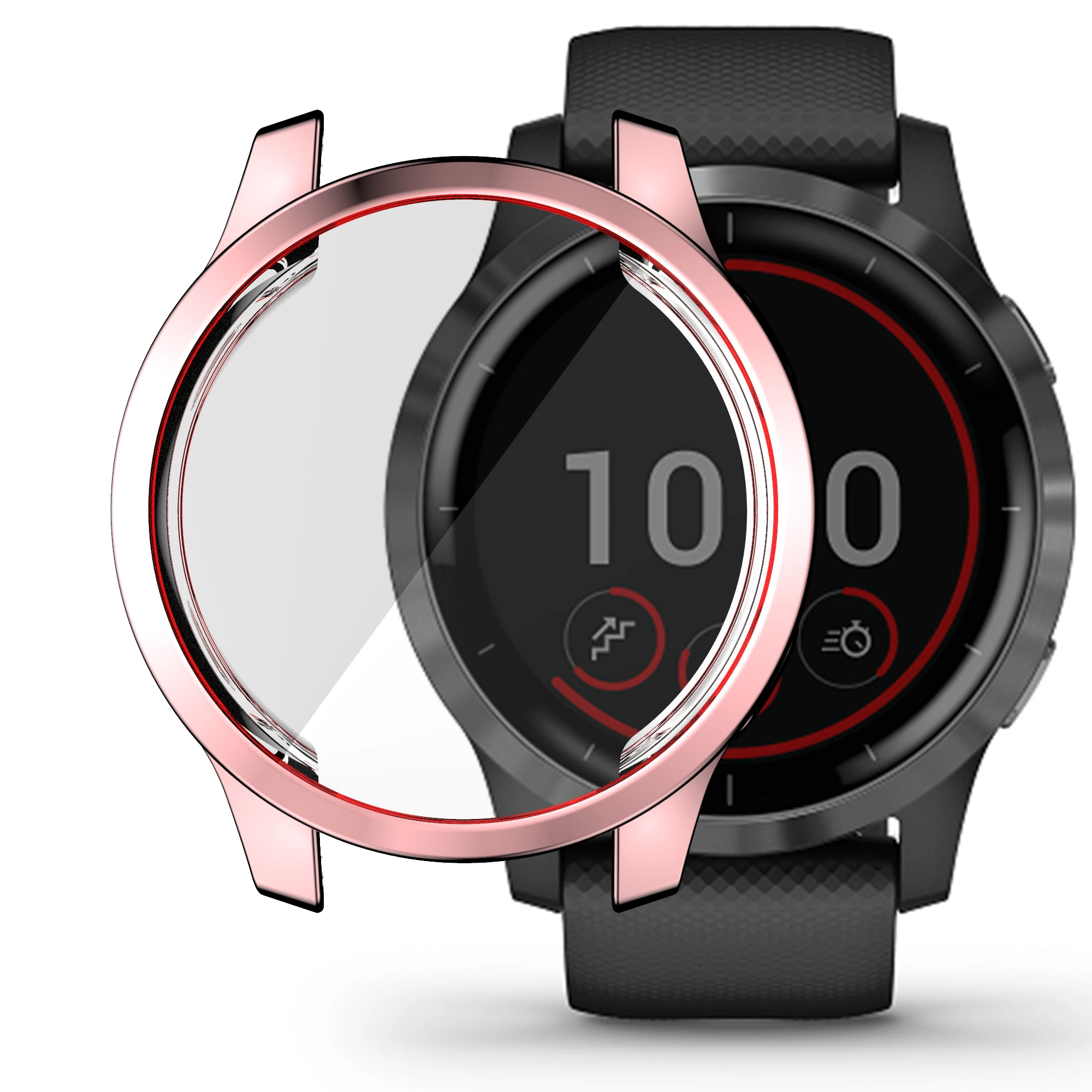 Garmin Venu 2 / 2S 스마트 시계 용 보호 케이스 Garmin Vivoactive 4S / 4 범퍼 액세서리 용 TPU 도금 보호 프레임