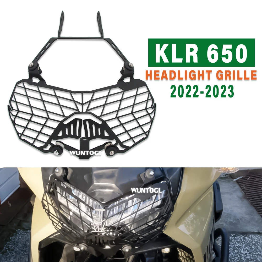 KLR 650 Klr650 2021 2022 Motorcycle Accessories Headlight Guard Grille For KAWASAKI Headlight