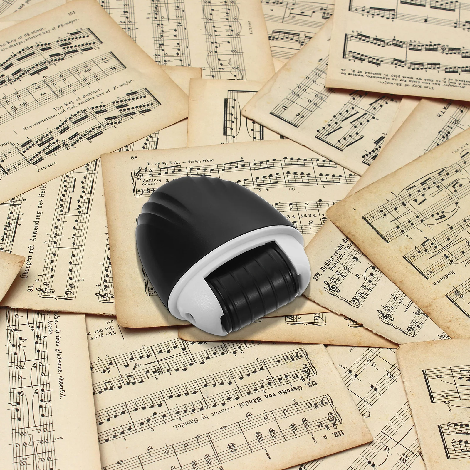 Five-Line Staff Rolling Stamp Self Inking Music Notation Tool For Piano Guitar Teaching Classroom Practice Writing Aid