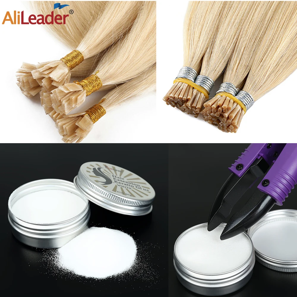 Keratin Glue Powder White 20G 50G For Making Wig Nail/I Tip/UTip Hair