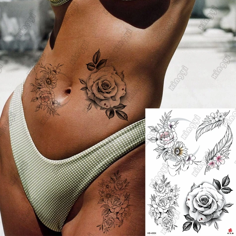 

Водостойкая Временная тату-наклейка, Ловец снов, лилия, мандала, флэш-татуировки, Русалка, боди-арт, искусственная татуировка на руку для женщин и мужчин