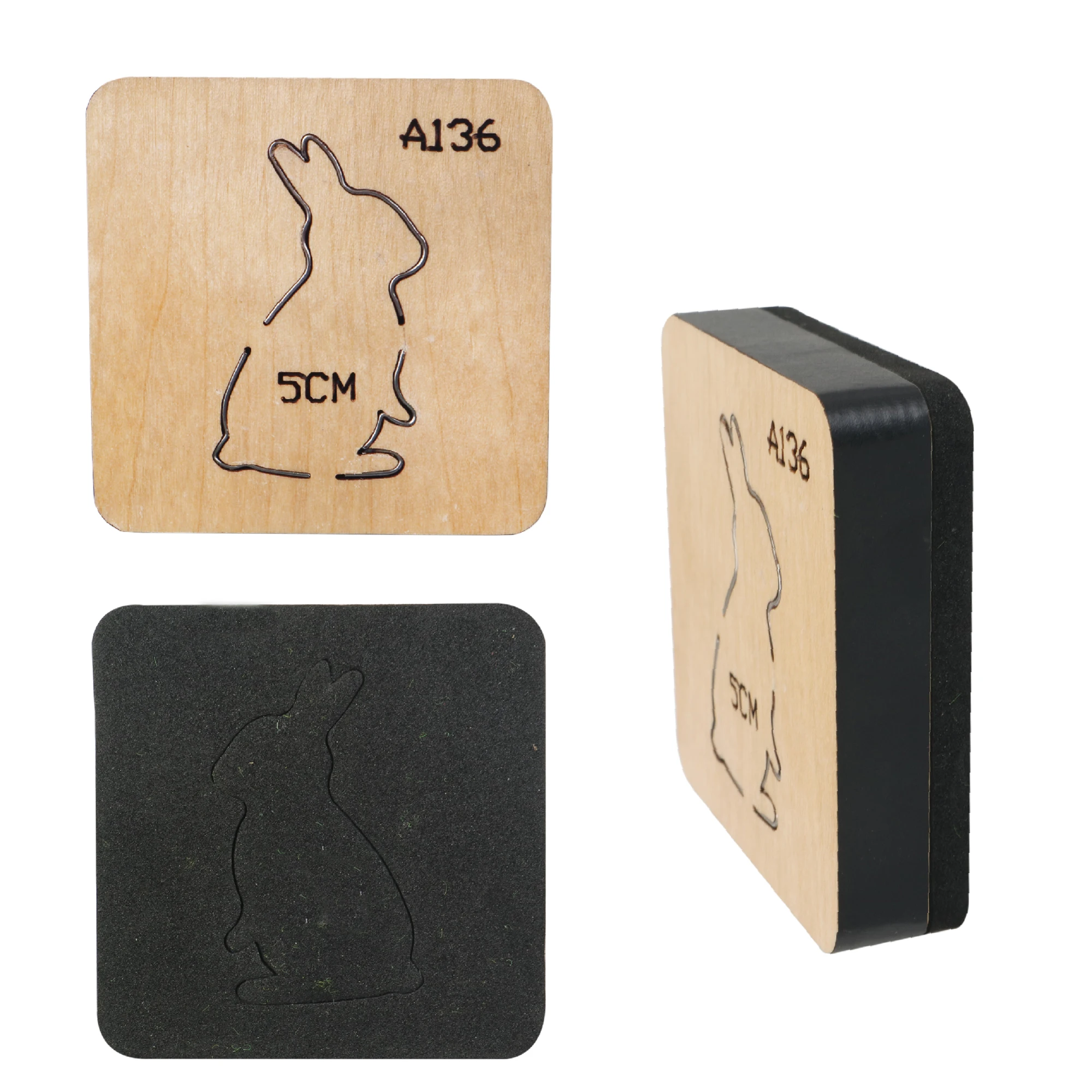 5cm Diy 칼 금형 활 나무 절단 다이 가죽 절단 금형 헤어 클립 일반적인 빅 샷 및 기계에 적합