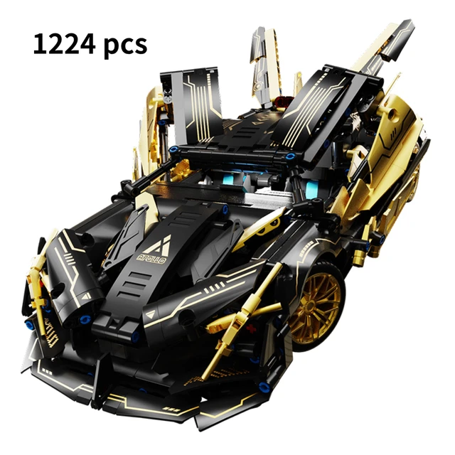 Technical Famous Black Gold Apollo Racing Car Assembly