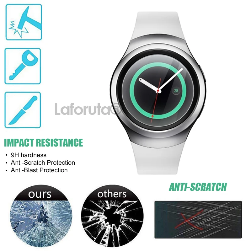 9H Premium Tempered Glass for Samsung Gear S2 Protector Film Gear