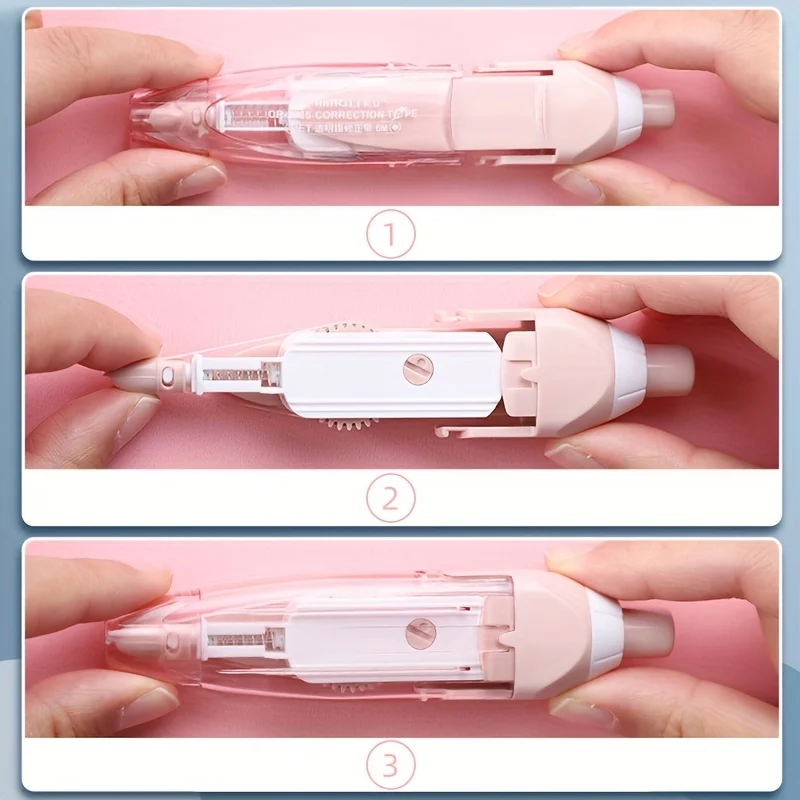 Creative Morandi Color Retractable Correction Tape Student Portable Corrective Tape