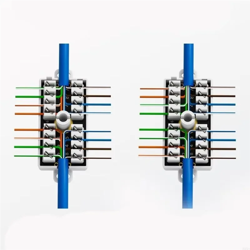 A73E-Cat6 정션 박스 이더넷 네트워킹 케이블 연결용 비차폐 다운 유형 커플러