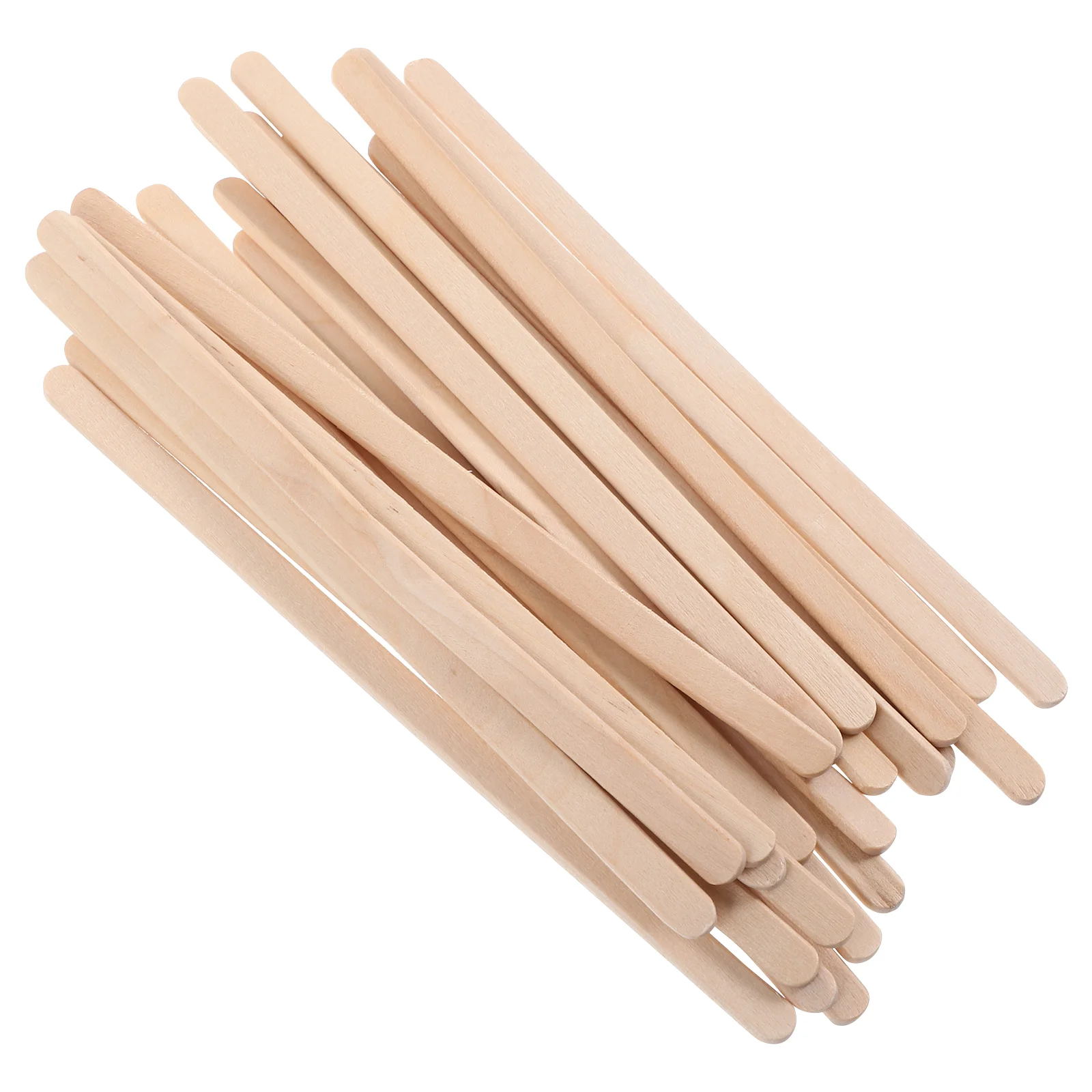 100pcs Wax Strips 140x6x2mm Thick Edge Wood Spatula Sticks Hair Removal Tool Set Efficient Waxing Solution Versatile Beauty