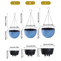 European Style Honeycomb Pattern Imitation Rattan Hanging Hanging Plastic Flower Pot Hanging Pot Indoor Hanging Basket 6