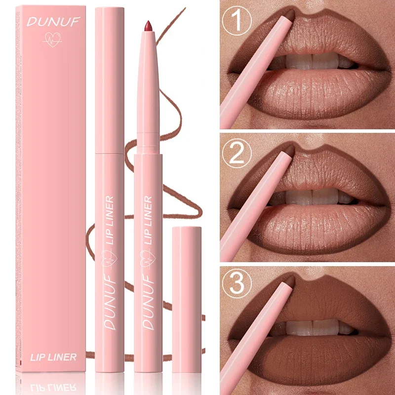 12Color Waterproof Lip Liner Pencil Dark Red Brown Lipstick Pencil Lip Outline Nude Matte Lipstick Crayon Contouring Tint Makeup 2
