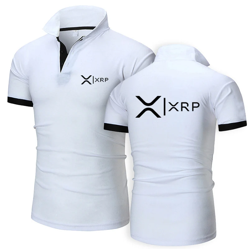 Summer Mens Quick Drying Polo Shirt XRP Logo Print