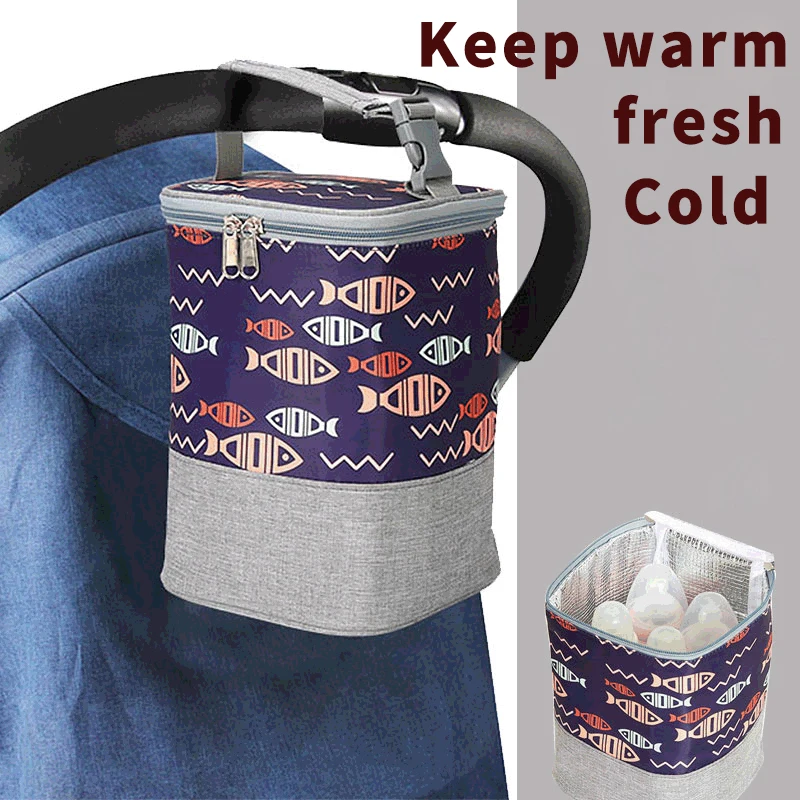 TY New Baby Insulation Breast Milk Bottle Portable Thermal Bag Dot Mummy Travel Infant Feeding Milk Keep Warm Stroller Hang Tote 100x70cm nursing covers cotton mother cape breathable breastfeeding cover baby feeding outdoor privacy apron stroller blanket