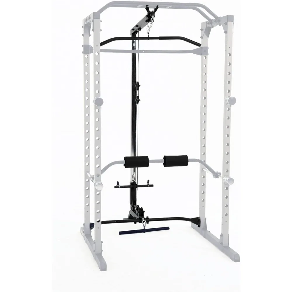 

Squat Rack Power Cage with | Optional LAT Pulldown & Leg Holdown Attachment | Squat and Bench Rack Combos| Super Max 810 XLT |