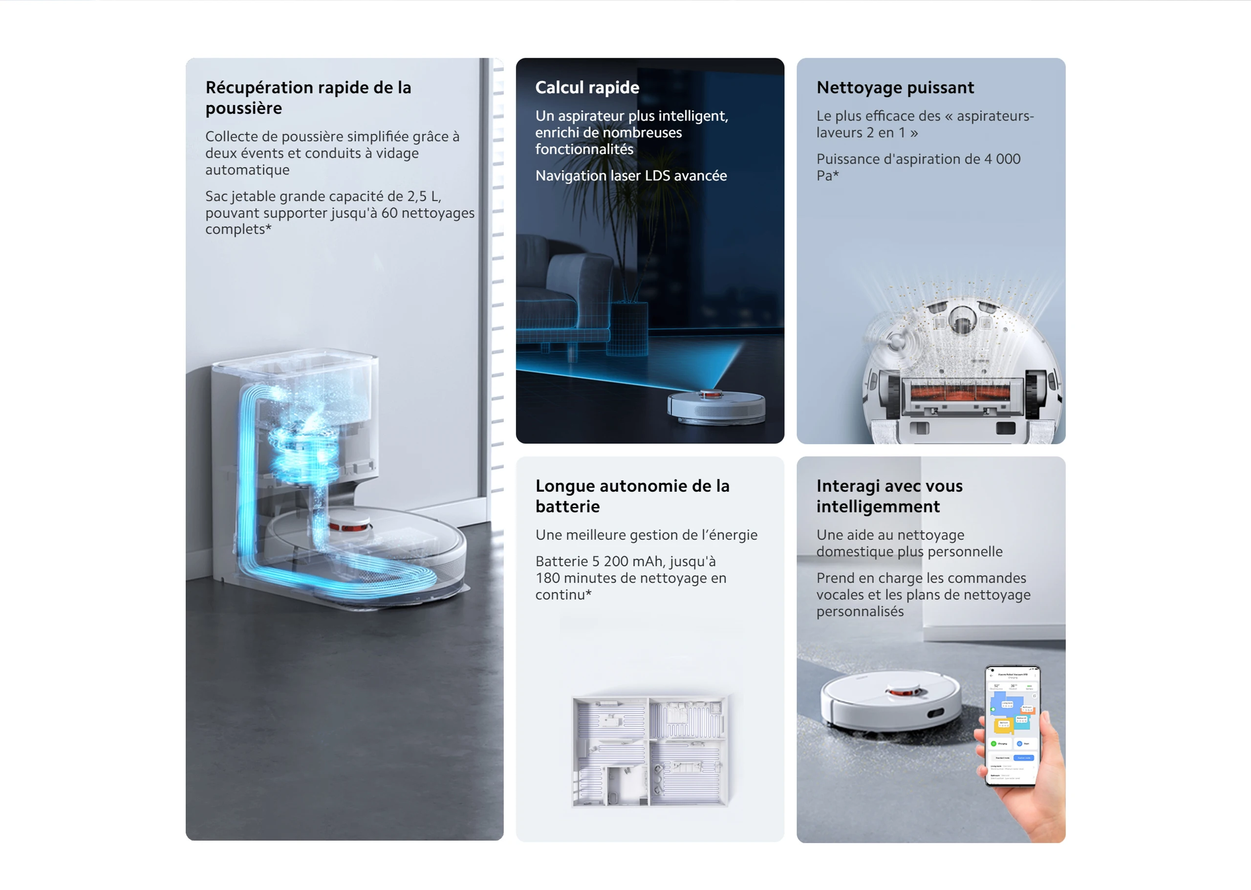 Robot vacuum navigating a room