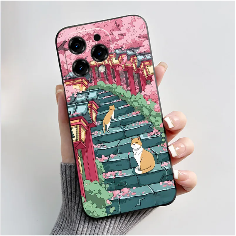 Adorable Cartoon Soft Silicone Protective Phone Case Cover