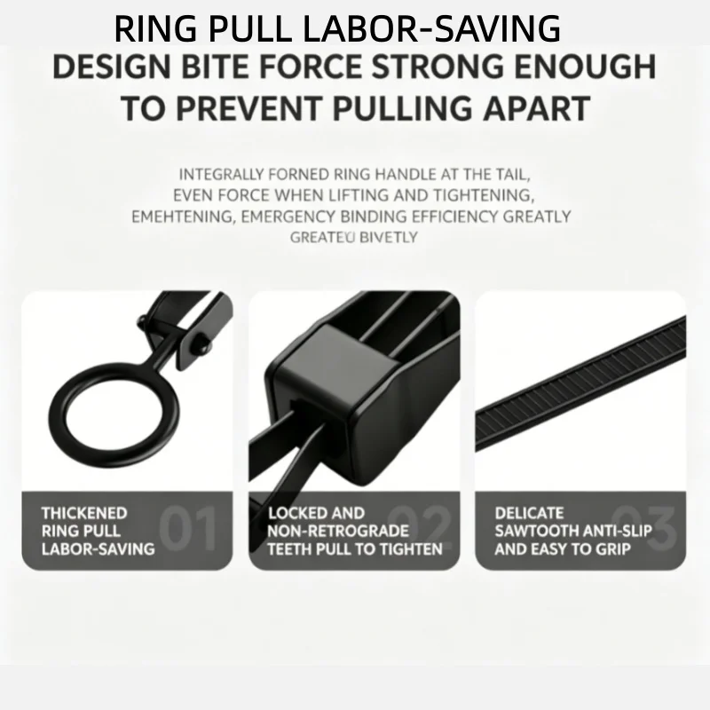 Yellow Tactical Disposable Handcuffs Strap - Military Grade Decorative Cable Ties
