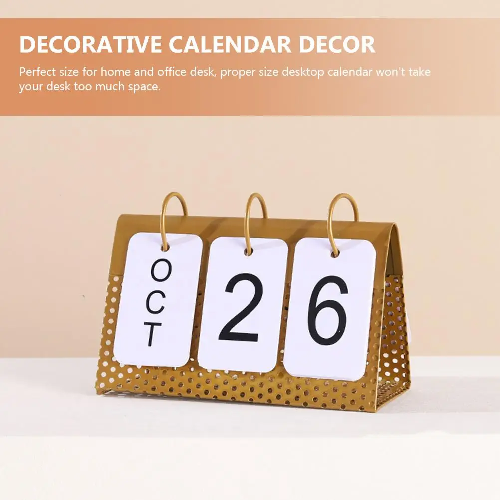 金属製永久デスクカレンダー ダイヤル式vintage希少卓上カレンダー