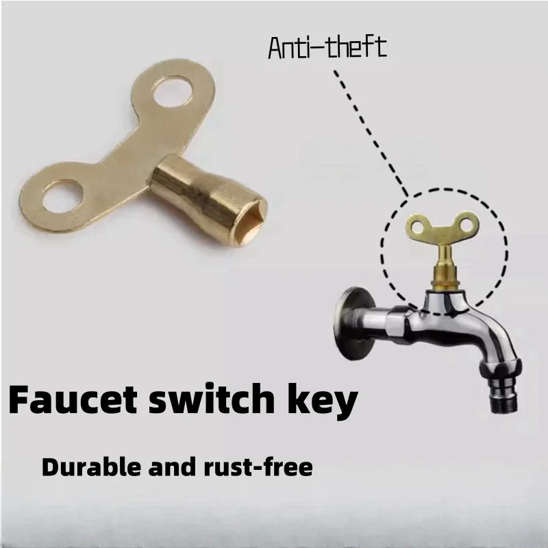 Bathroom Radiator Plumbing Key Outdoor Anti-theft Faucet Anti-theft Lock Faucet Switch Key Valve Core Repair Accessories faucet repair accessories