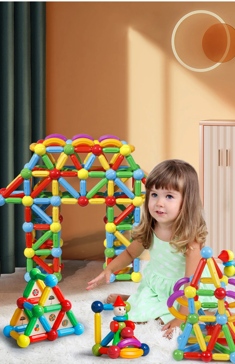 Kids Fun Magnetic Building Blocks Toys