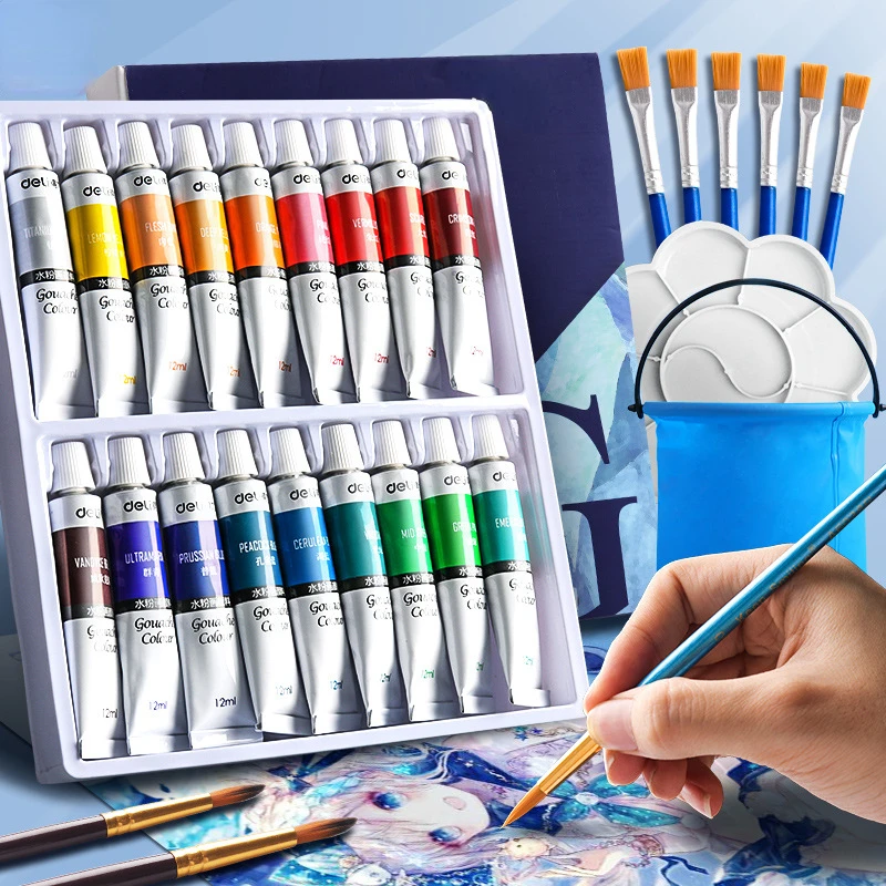24 Colors Professional Oil Painting Paint Drawing Pigment 12ml Tubes Set Artist Art Supplies