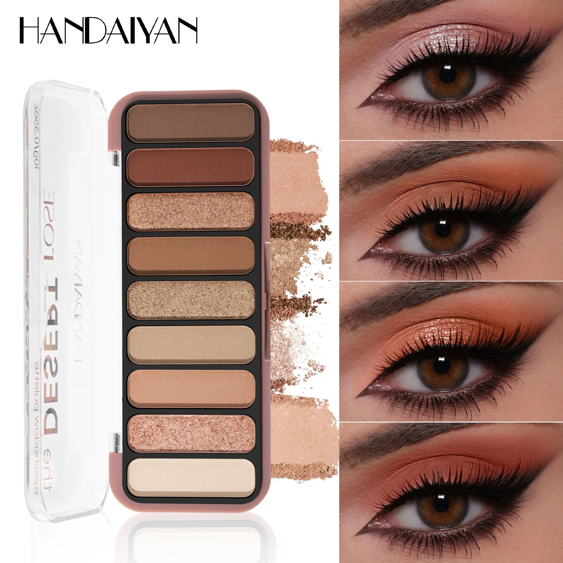 Glitter Eyeshadow Palette 9 Colors Pearlescent Waterproof Matte Shimmer Pigment Long Lasting Eye Shadow Makeup Cosmetic