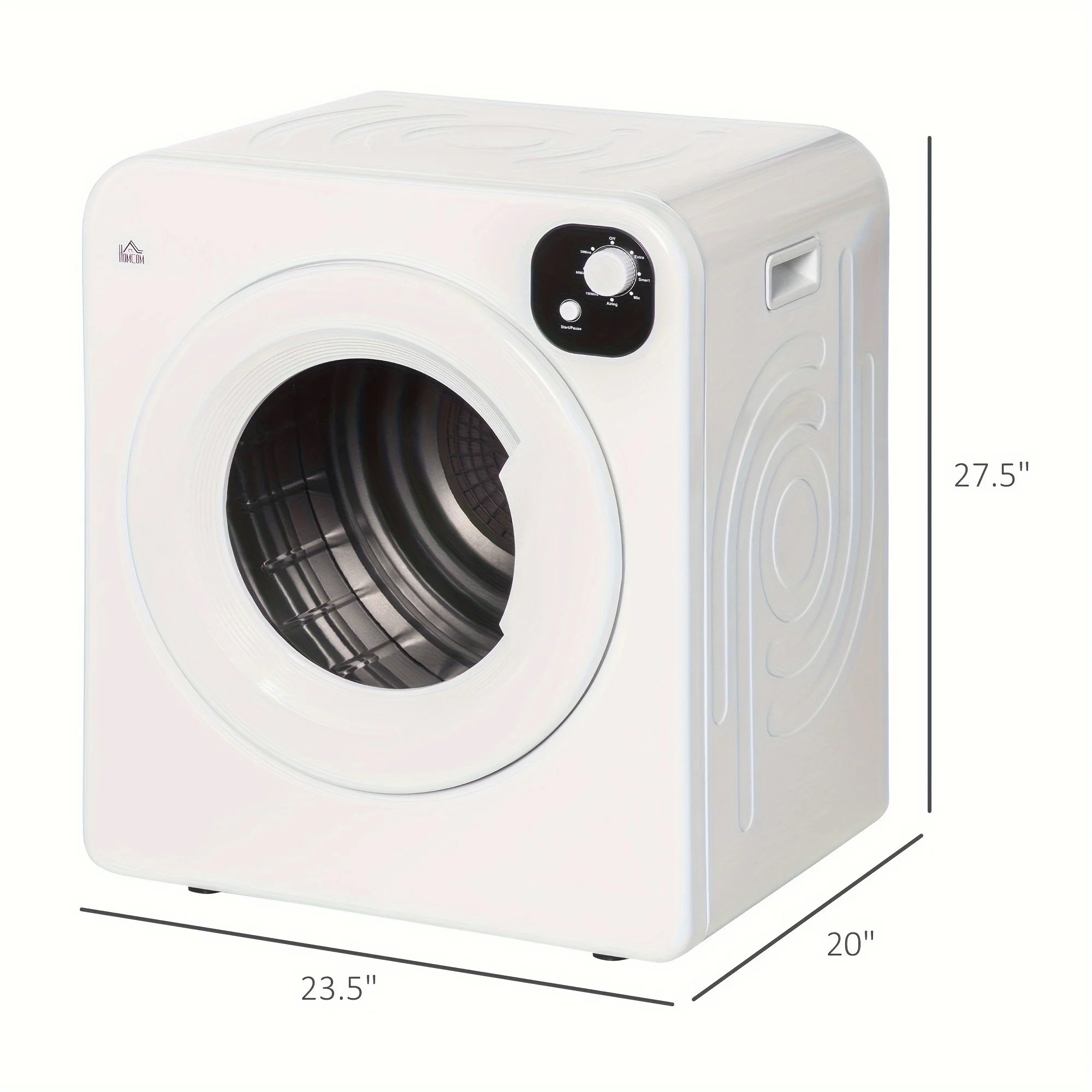 portable air dryer clothe Stainless Steel Drum, 의료건조기Front Load Electric Dryer for Apartments, Dorms, RVs, White 전기 의류 건조 4