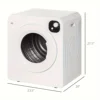 portable air dryer clothe Stainless Steel Drum, 의료건조기Front Load Electric Dryer for Apartments, Dorms, RVs, White 전기 의류 건조 4