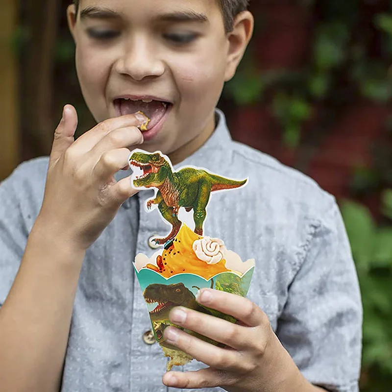 Party Decorations Birthday Party Supplies Cake Topper Cake Decorations Cake Toppers Cupcake Supplies Dinosaur Cupcake Toppers Picks Dino Cake Decorations Boys Kids Dinosaur Themed Birthday Baby Shower Party