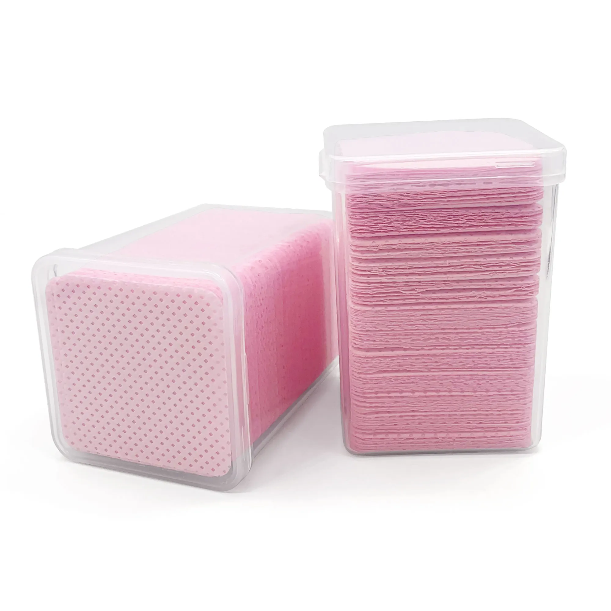 200PCS/Box Disposable Remover Cotton Pad Wipes Nail Polish Eyelashes Glue Cleaner Lint-Free Paper Pad Cleaning Manicure Supplies