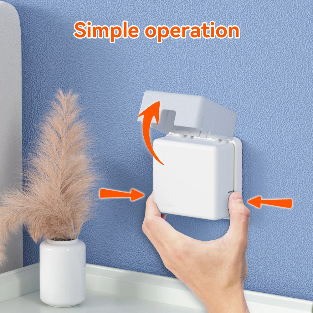 SAFELON 1 PC UK Socket Cover Box for Baby Safety, Childproof Electrical Outlet & Plug Cover Box with Waterproof Splashes