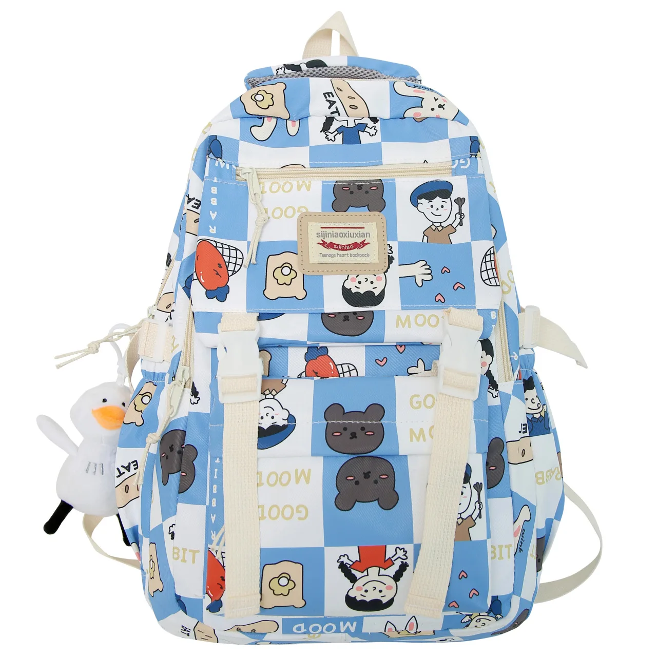 thumbnail image 1 of Mochila multifuncional impermeable de gran capacidad con estilo de grafiti fresco 2023 para mujer, mochila de venta caliente, 1 of 5