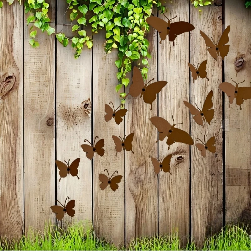 15PCS 3D Metal Butterfly Wall Decor 2
