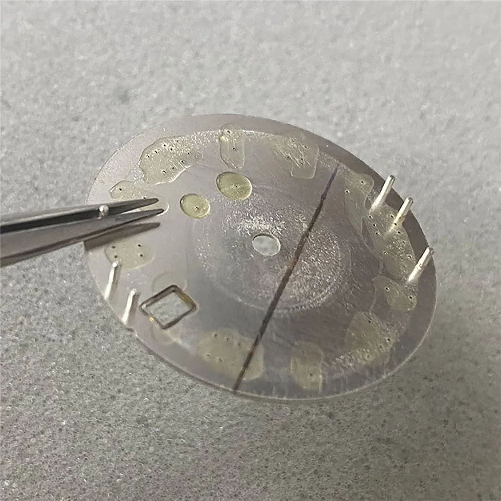 NH35 Dial 28.5mm No Luminous Roman Numerals Scale Nail Dials Watch Dial Fits for NH35 NH36 4R 7S Movement