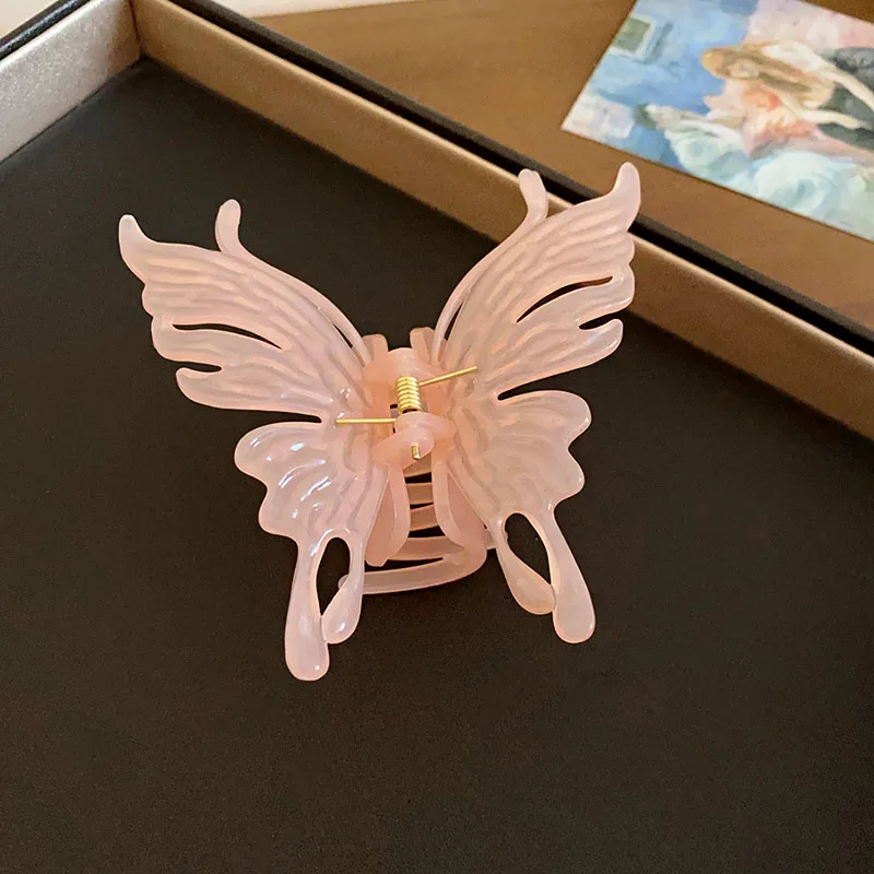 Große Schmetterlings-Haarspange für Damen, süße Haarspange aus Acetat, Haarspange für den Hinterkopf, Haarspange, Haarnadel, Kopfschmuck K – Detail 10