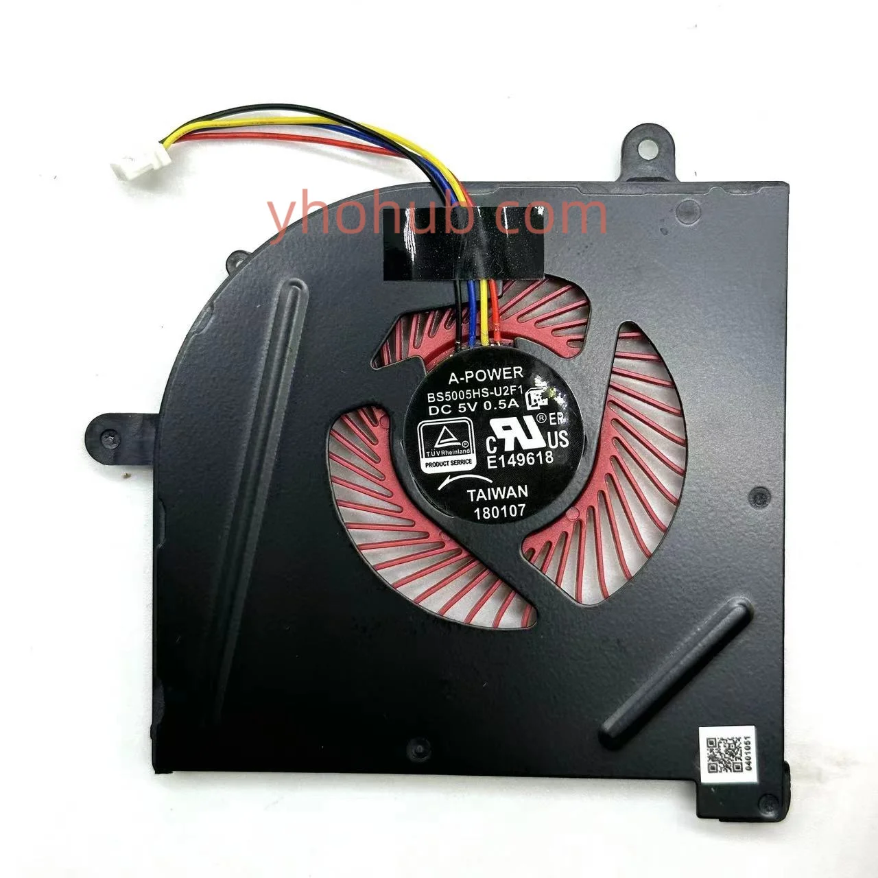 Ventilador de refrigeração A-Power-Server, CPU 4-Wire, DC 5V, 0.5A, BS5005HS-U2F1