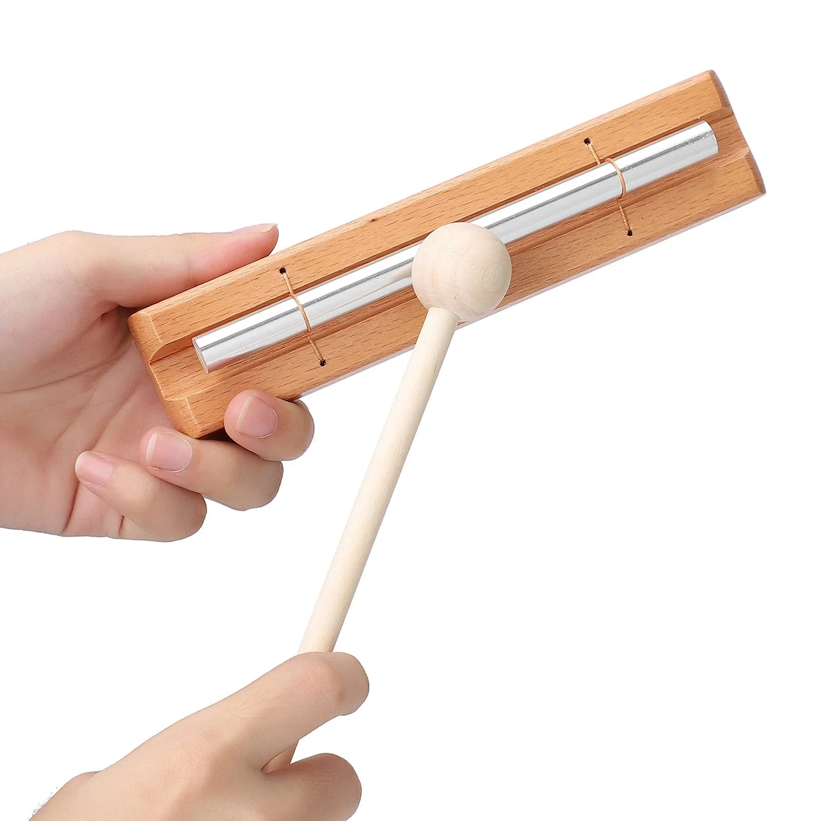 Miwayer Meditation Chime Solo Percussion Instrument Mallet Prayer Yoga Eastern Energies Musical Chime Toys Children
